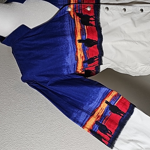 VTG Wrangler Blouse Top Shirt Button Down Longsleeve Horse Sunset Western L - Picture 10 of 16